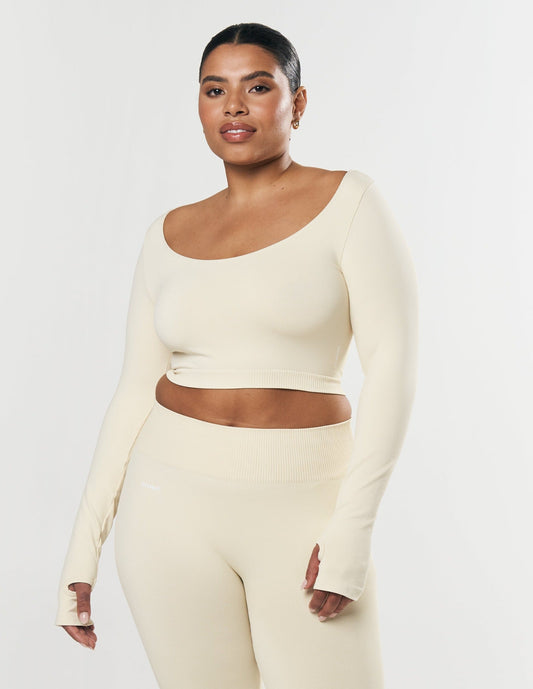 SL Seamless Scoop Long Sleeve - Butter