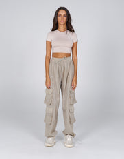 AW Crete Parachute Pants- Oat (Beige)