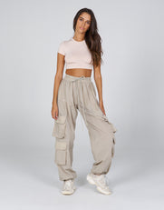 AW Crete Parachute Pants- Oat (Beige)