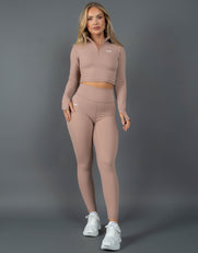 STAX. Long Sleeve Body Top NANDEX ™ Warm Clay - Taupe