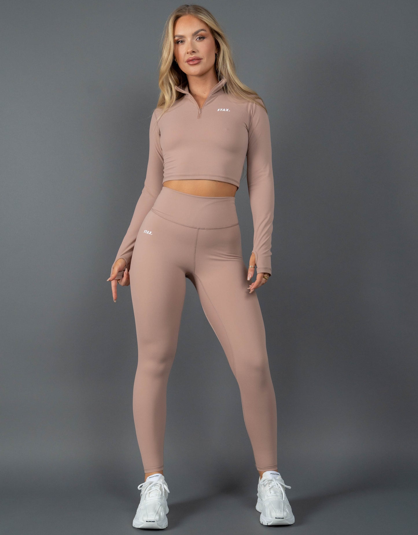 STAX. Long Sleeve Body Top NANDEX ™ Warm Clay - Taupe