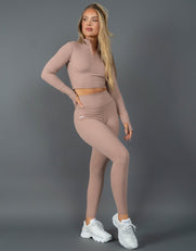 STAX. Long Sleeve Body Top NANDEX ™ Warm Clay - Taupe