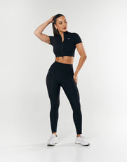 STAX. Base Zip Crop NANDEX ™ - Black