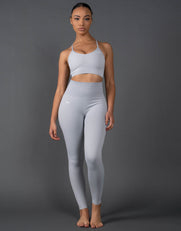 STAX. Premium Seamless V5.1 (Favourites) Full Length Tights - Breeze (Light Grey)