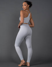 STAX. Premium Seamless V5.1 (Favourites) Full Length Tights - Breeze (Light Grey)