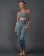 STAX. Premium Seamless V5.1 (Favourites) Full Length Tights - Mist (Blue/Grey)