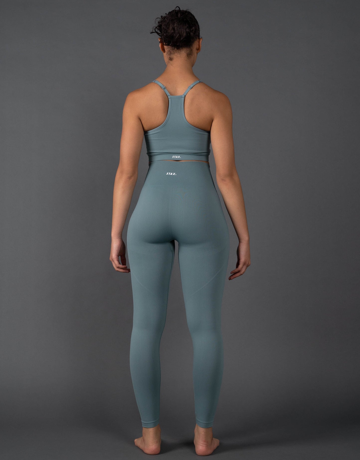 STAX. Premium Seamless V5.1 (Favourites) Full Length Tights - Mist (Blue/Grey)