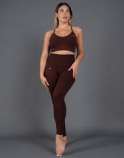 STAX. Premium Seamless V5 Full Length Tights - Gliese (Brown)