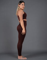 STAX. Premium Seamless V5 Full Length Tights - Gliese (Brown)