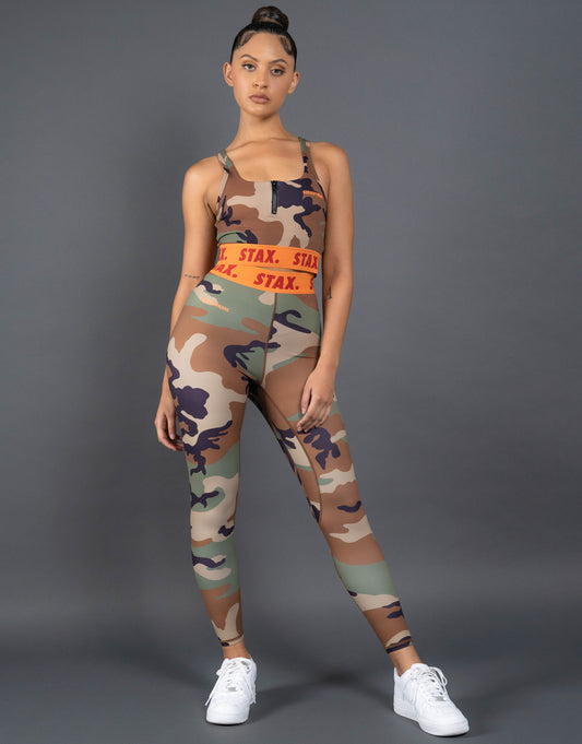 STAX. Camo WB Tights Full Length - Orange