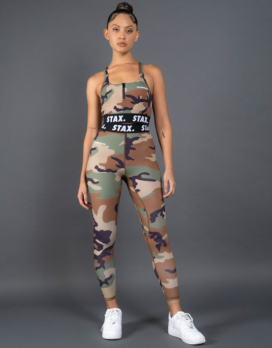 STAX. Camo WB Tights Full Length - Black