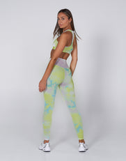 STAX. Tie Dye Full Length Tights - Splash