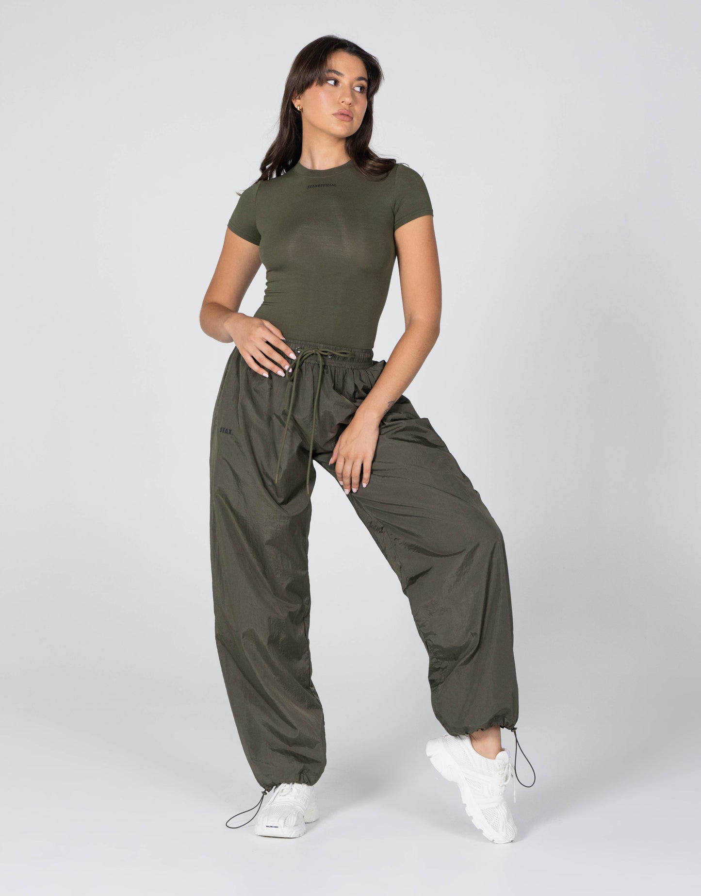 STAX. Parachute Pants- Khaki