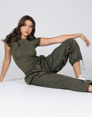 STAX. Parachute Pants- Khaki