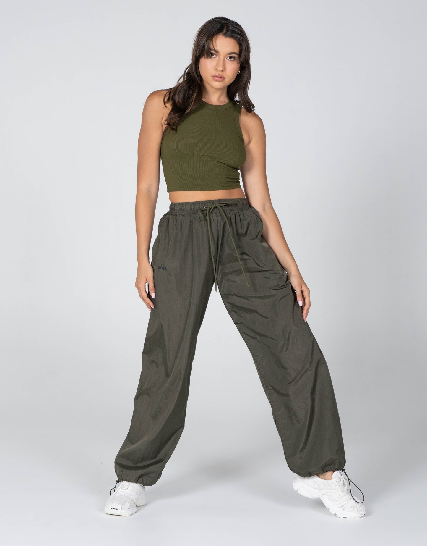 STAX. Parachute Pants- Khaki