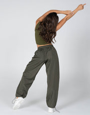 STAX. Parachute Pants- Khaki