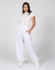 STAX. Parachute Pants- White