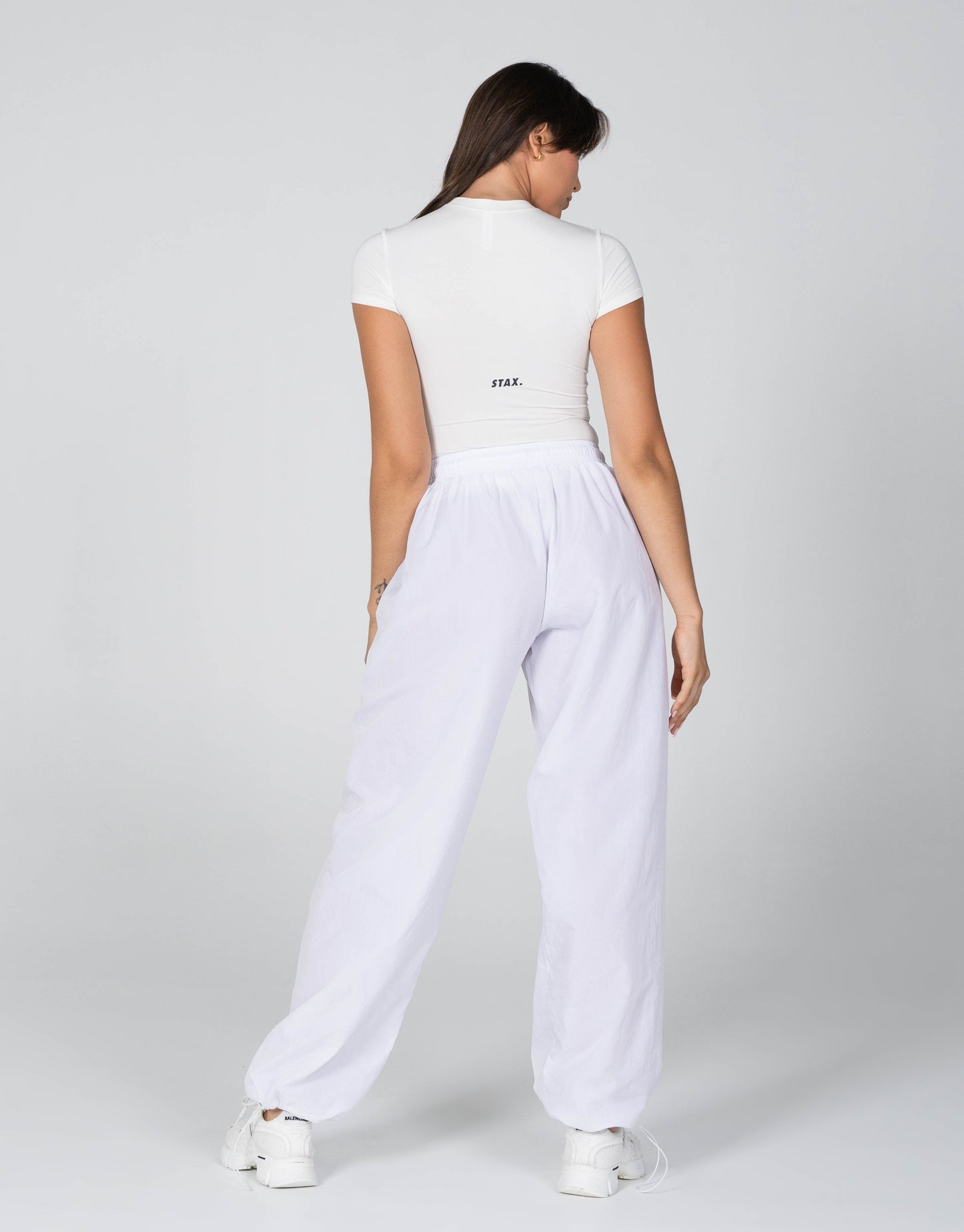 STAX. Parachute Pants- White