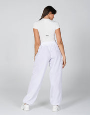 STAX. Parachute Pants- White