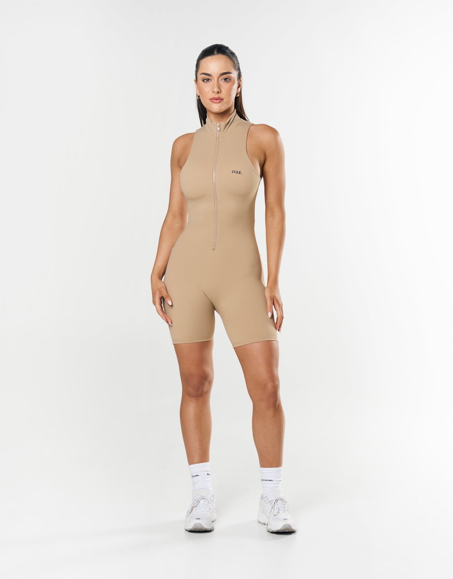 STAX. Short Leg Bodysuit NANDEX ™ - Sand - Beige