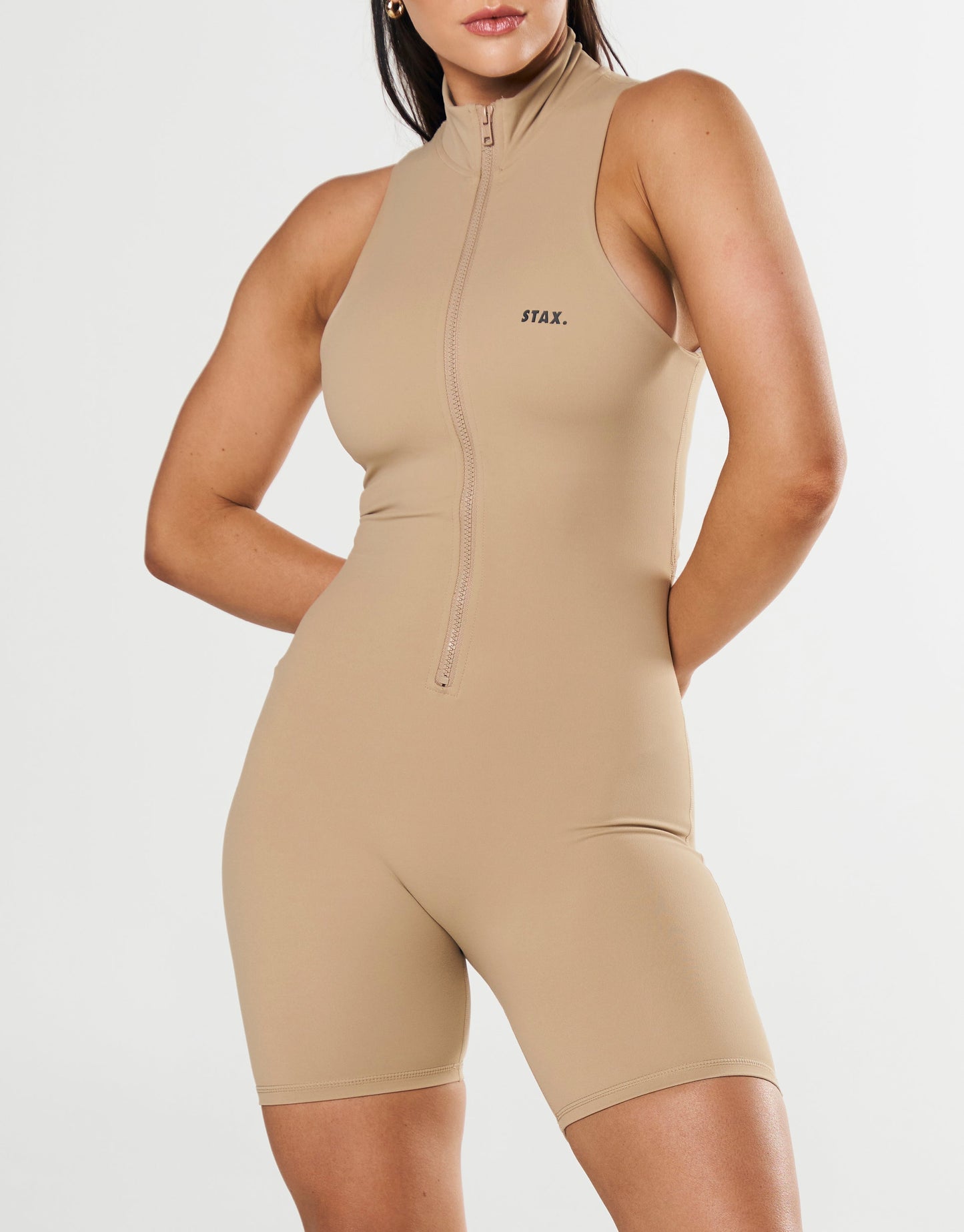 STAX. Short Leg Bodysuit NANDEX ™ - Sand - Beige