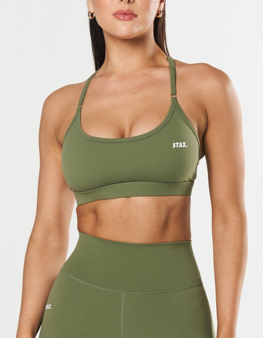 STAX. Strappy Crop NANDEX ™ - Khaki