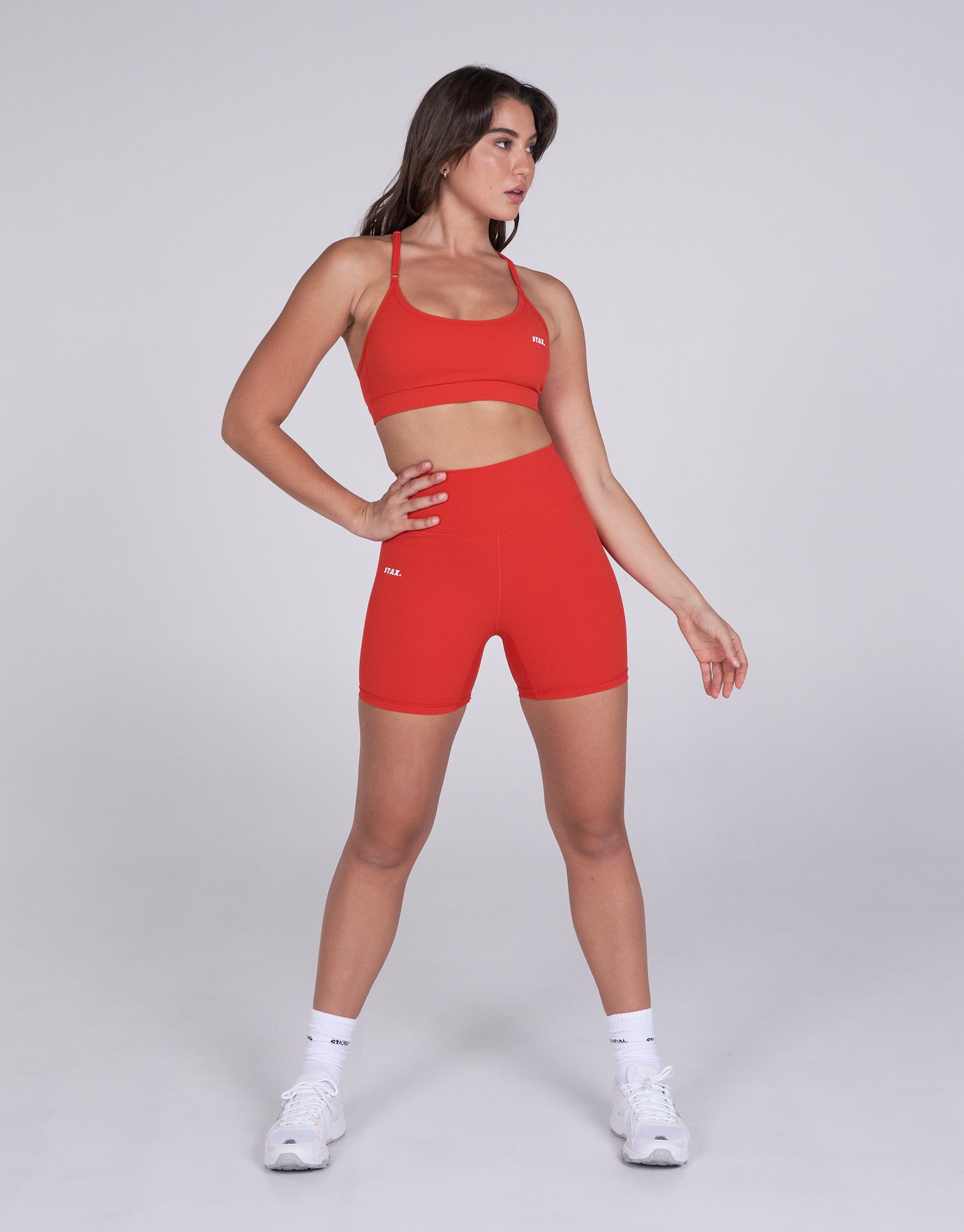 STAX. Midi Bike Shorts NANDEX ™ -  Red