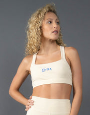 STAX. Run Club 2 Cotton Square Crop - Cream