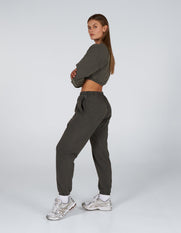 W23 Cropped Crew Neck- Ash