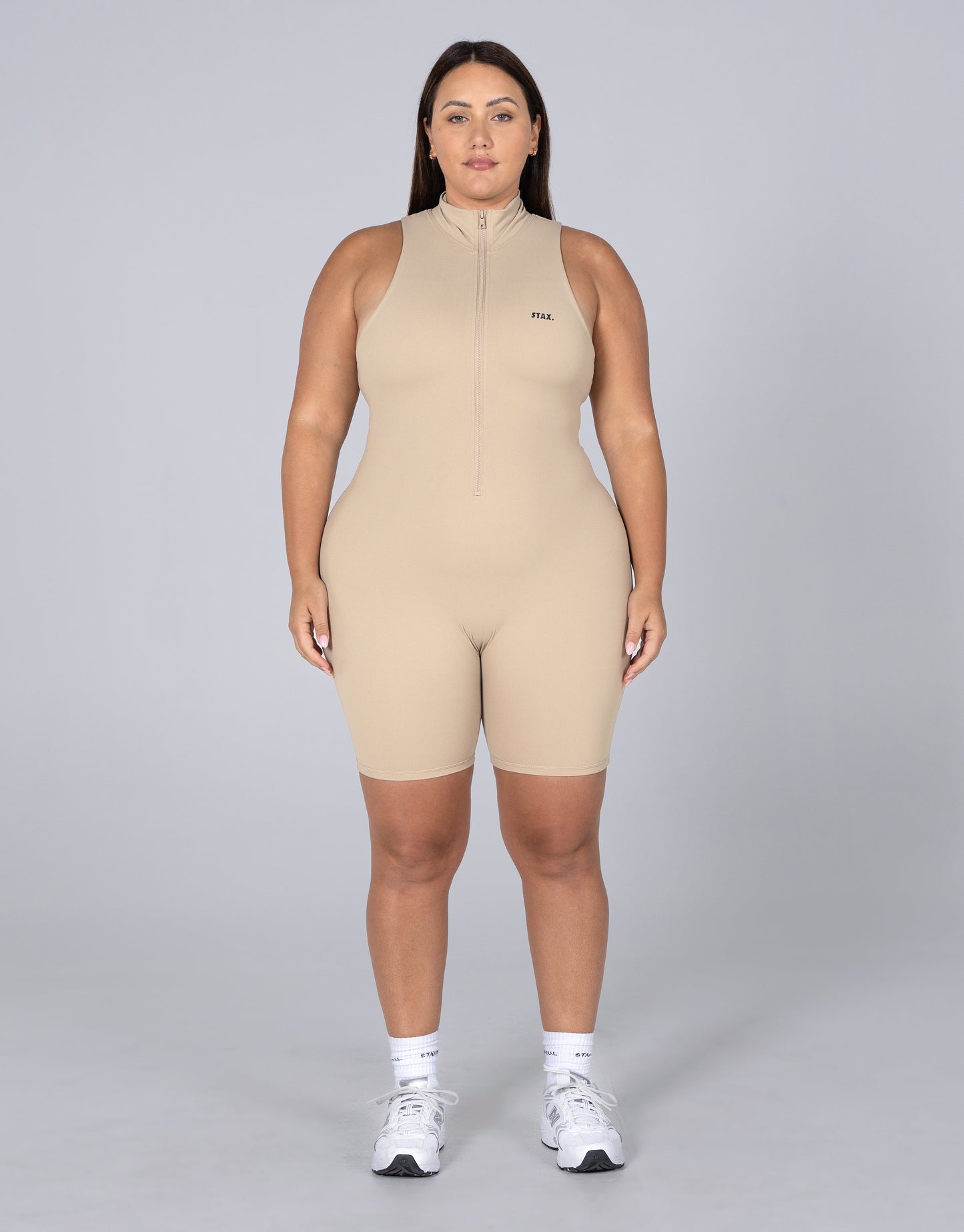 STAX. Short Leg Bodysuit NANDEX ™ - Sand - Beige