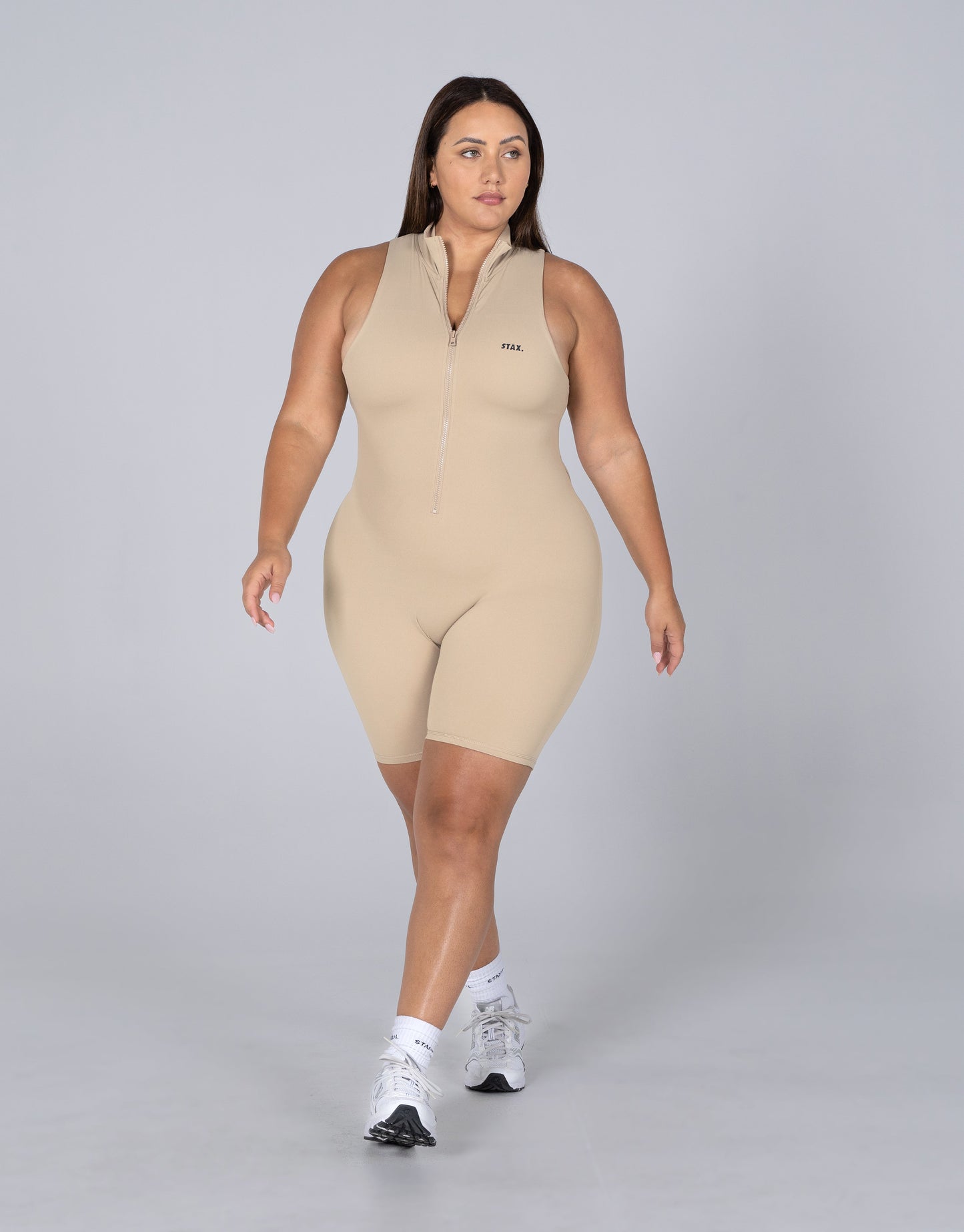 STAX. Short Leg Bodysuit NANDEX ™ - Sand - Beige