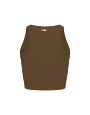 STAX. Cropped Tank NANDEX ™ Raw Umber - Brown