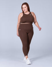 STAX. Cropped Tank NANDEX ™ Raw Umber - Brown