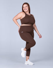 STAX. Cropped Tank NANDEX ™ Raw Umber - Brown