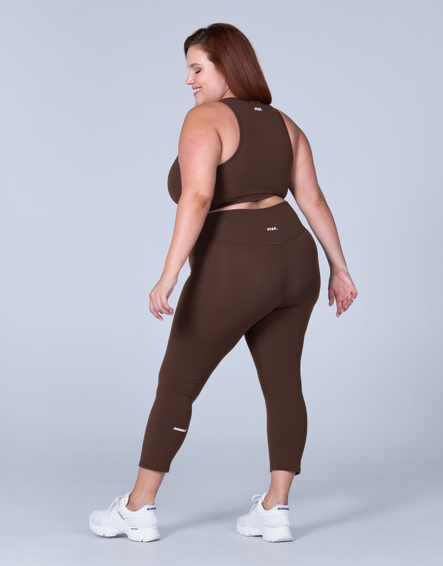 STAX. Cropped Tank NANDEX ™ Raw Umber - Brown