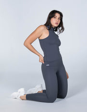 STAX. High Neck Body Tank NANDEX ™ - Charcoal Grey