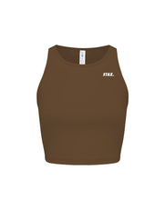 STAX. Cropped Tank NANDEX ™ Raw Umber - Brown