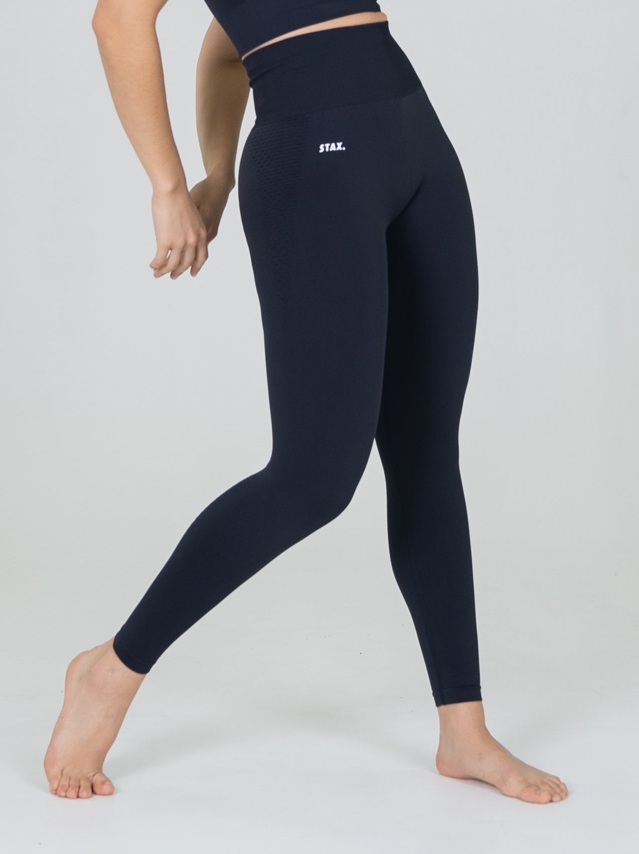 STAX. Premium Seamless V6 Full Length Tights - Vesper (Navy)