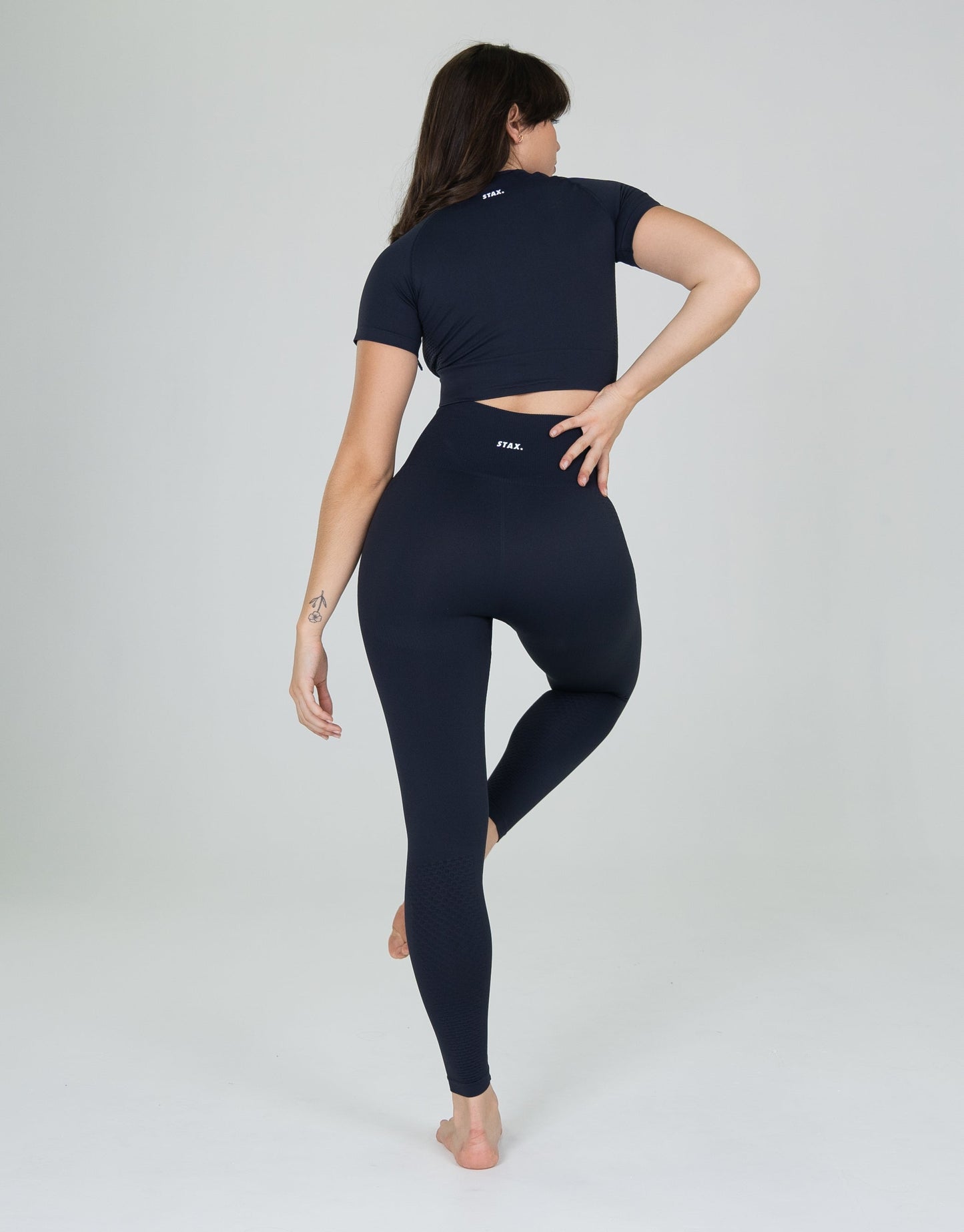 STAX. Premium Seamless V6 Full Length Tights - Vesper (Navy)