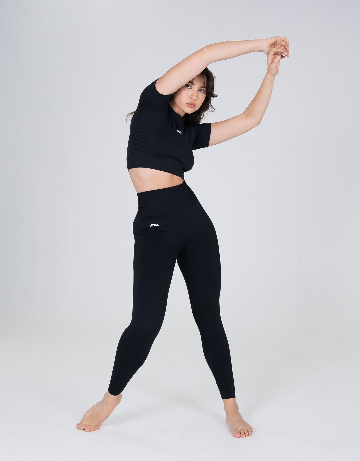 STAX. Premium Seamless V6 Full Length Tights - Nox (Black)