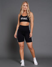 STAX. Luxe Classic Crop - Black