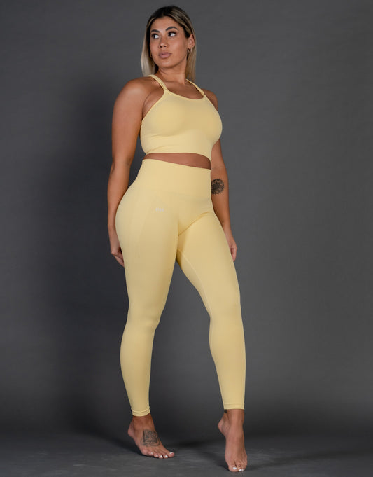 STAX. Premium Seamless V4 Tights - Flaxen Yellow