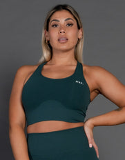 STAX. Premium Seamless V4 Racer Crop - Pine